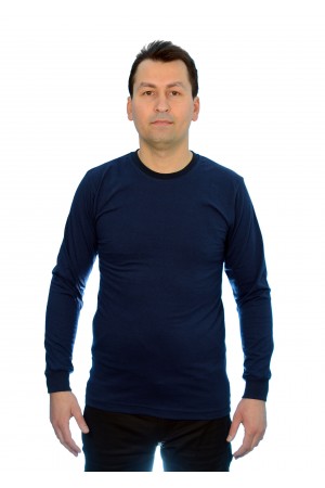 1016 SÜPREM UZUN KOL TİŞÖRT LACİVERT