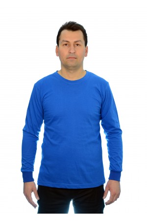 1016 SÜPREM UZUN KOL TİŞÖRT MAVİ