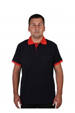 1041 KOMPAK LAKOS GARNİLİ CEPLİ SİYAH KIRMIZI