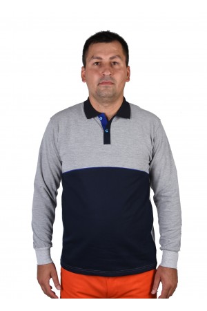 1068 TAKVİYELİ KOMPAK LAKOS UZUN KOL GRİ LACİVERT